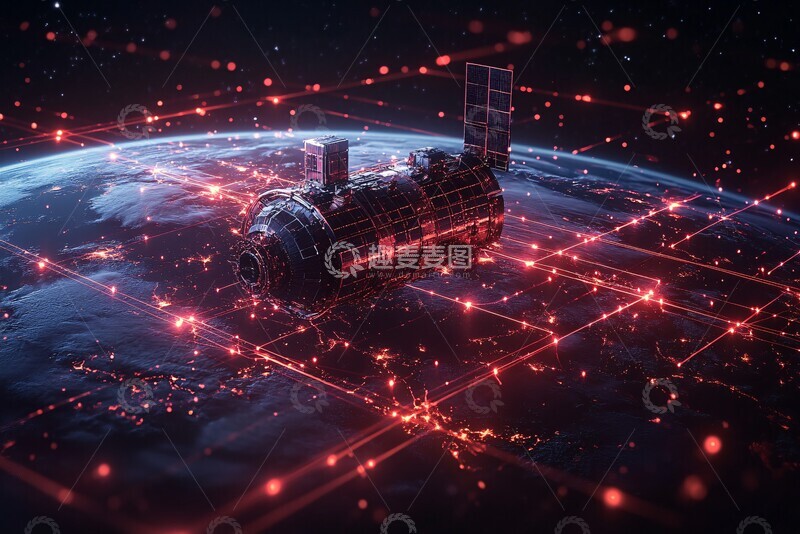 高清大图下载【趣麦麦图】卫星轨道监测网络3