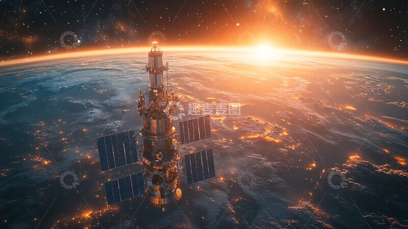 高清大图下载【趣麦麦图】卫星航行太空3