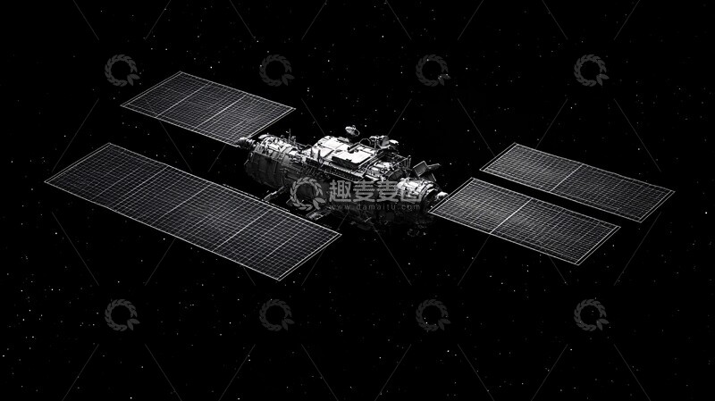 高清大图下载【趣麦麦图】卫星三维线框图