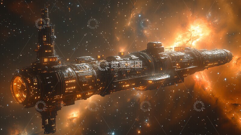 高清大图下载【趣麦麦图】工业空间站工业空间站太空3
