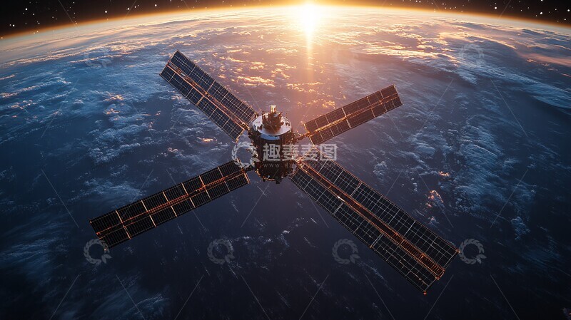 高清大图下载【趣麦麦图】卫星航行太空2