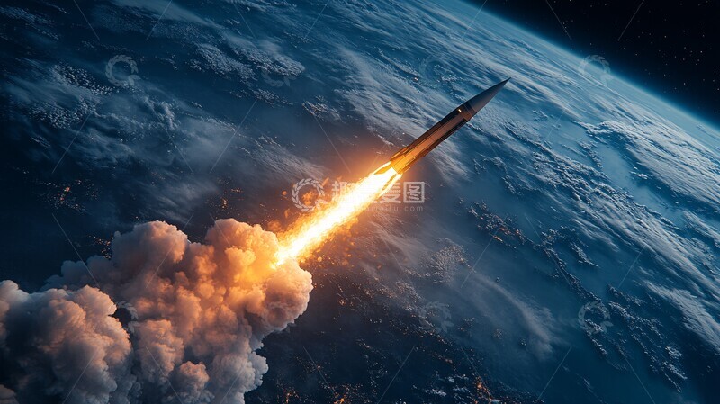 高清大图下载【趣麦麦图】导弹飞行轨迹2