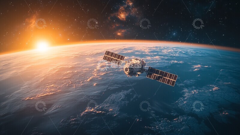 高清大图下载【趣麦麦图】-卫星航行太空1