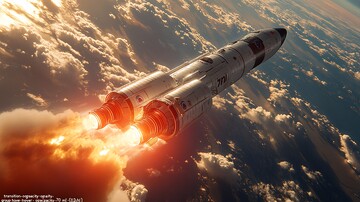 白色火箭发射分离2