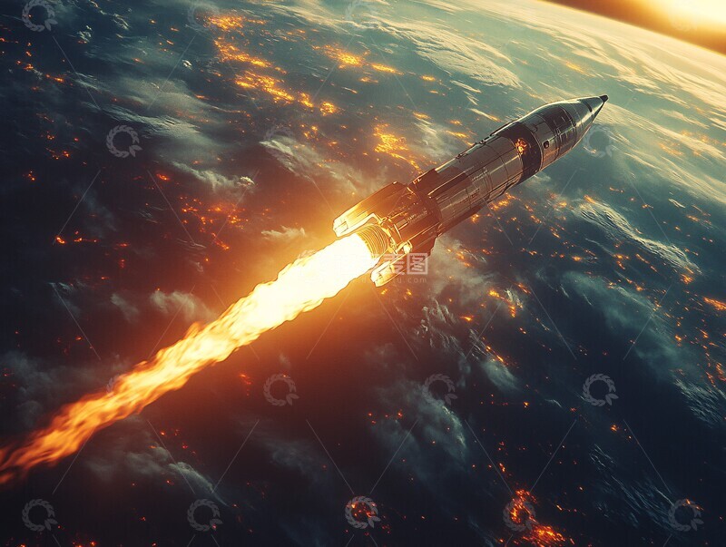 高清大图下载【趣麦麦图】火箭升空火箭升空地球