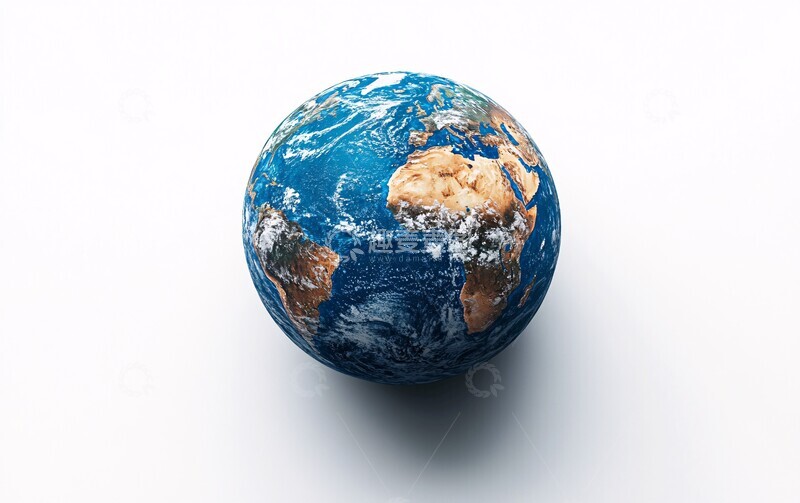 高清大图下载【趣麦麦图】蓝色地球卫星环绕3