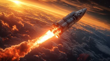 火箭升空火箭升空太空1