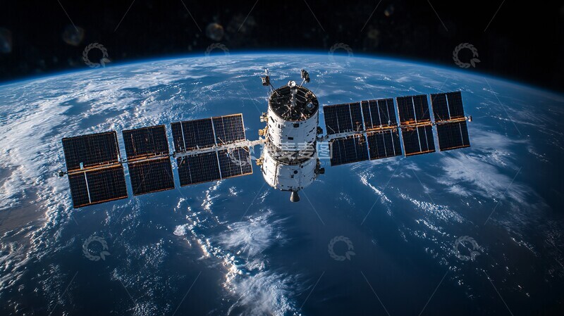 高清大图下载【趣麦麦图】卫星通信空间对接3