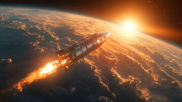 火箭升空火箭升空太空