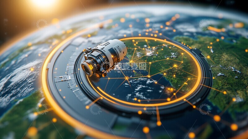 高清大图下载【趣麦麦图】卫星网络全局图2