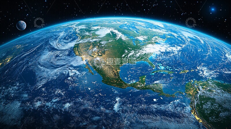 高清大图下载【趣麦麦图】地球与太阳系景观1