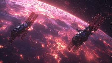 卫星悬浮太空2