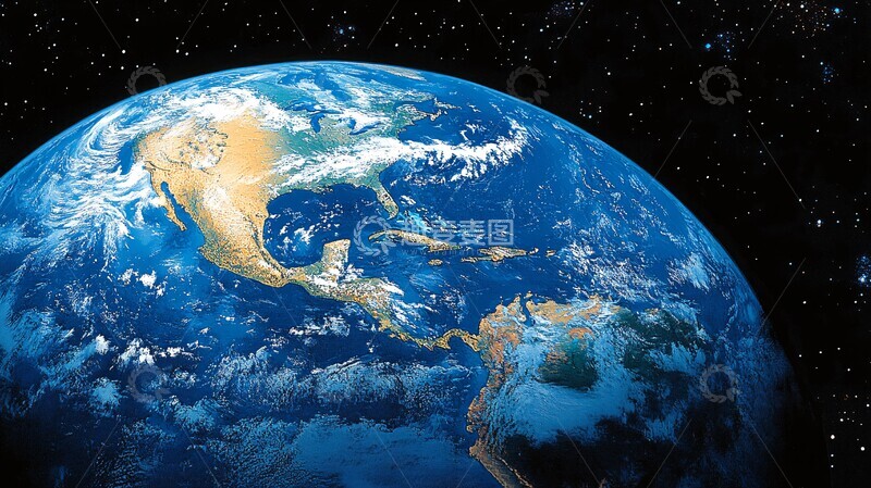 高清大图下载【趣麦麦图】地球俯瞰图地球俯瞰太空3