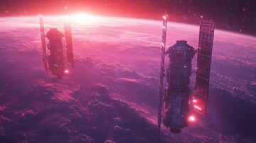 卫星悬浮太空1