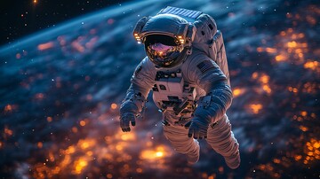 宇航员太空看地球3