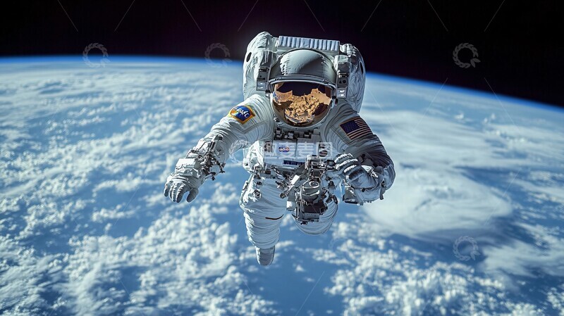 高清大图下载【趣麦麦图】太空漫步产品展示1