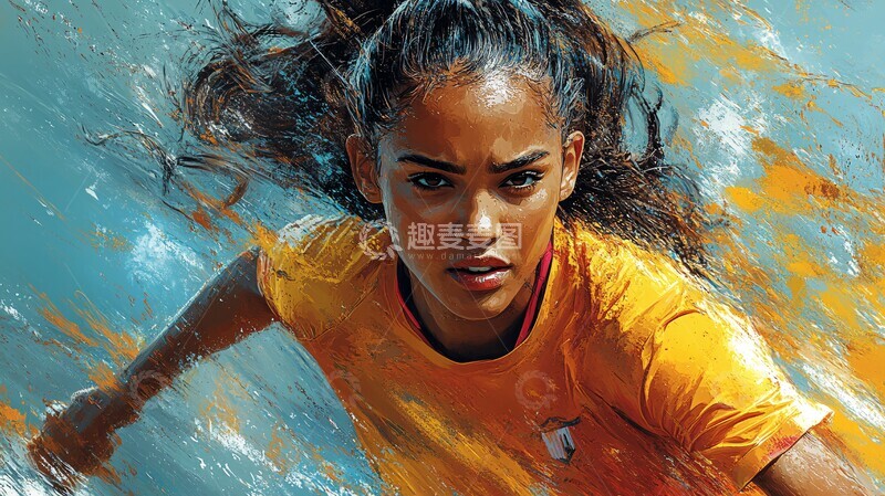 高清大图下载【趣麦麦图】奥运突破女性奥运会职业2