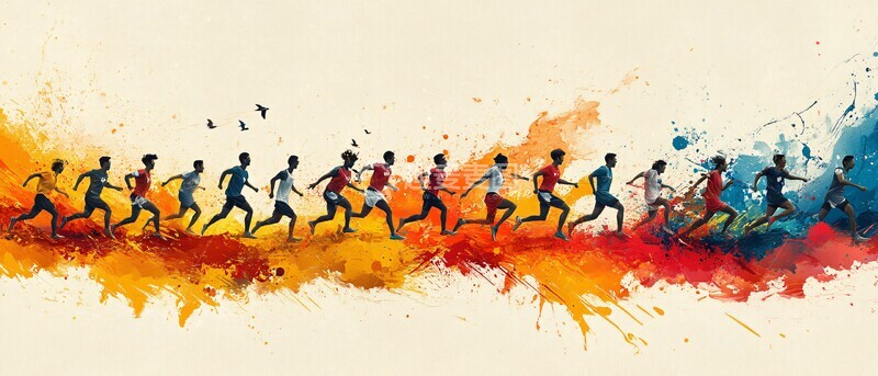 高清大图下载【趣麦麦图】奥运盛会全景图2