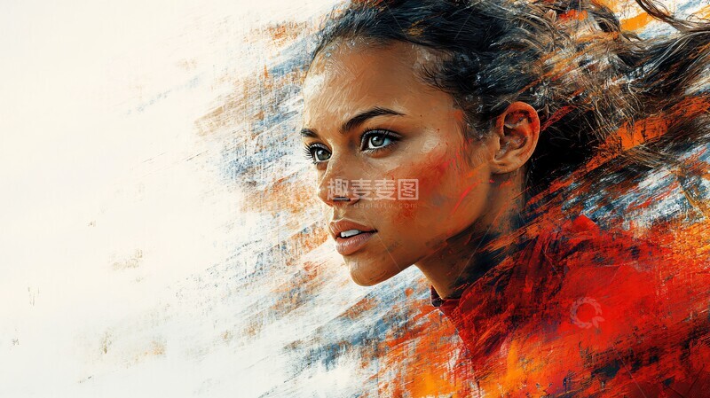 高清大图下载【趣麦麦图】奥运突破女性奥运会职业