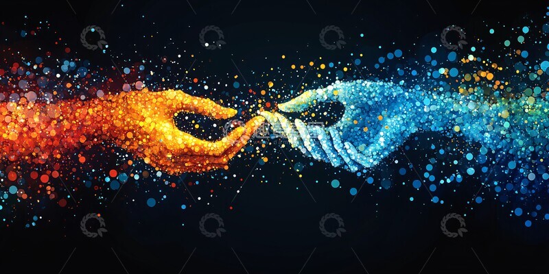 高清大图下载【趣麦麦图】人际纽带网络3