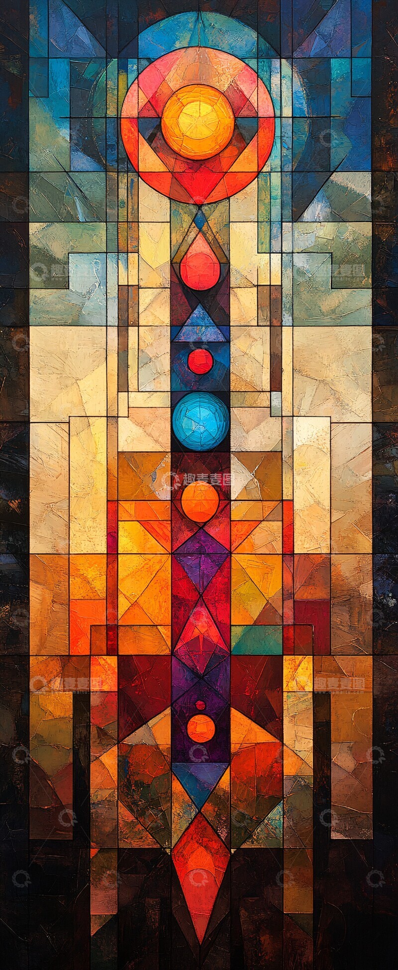 高清大图下载【趣麦麦图】软彩几何图案3