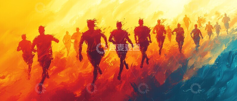 高清大图下载【趣麦麦图】奥运盛会全景图