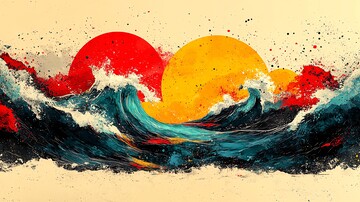 复古水花运动海报2