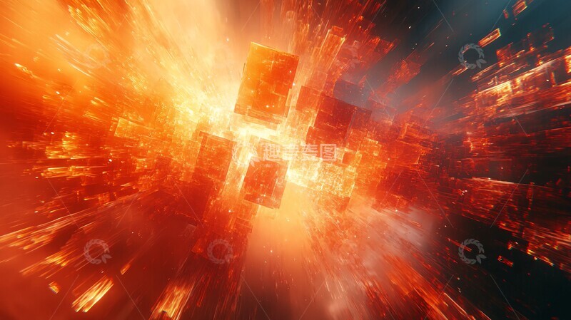 高清大图下载【趣麦麦图】几何线条变换动画3