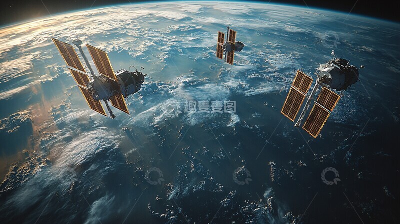 高清大图下载【趣麦麦图】卫星轨道影像2