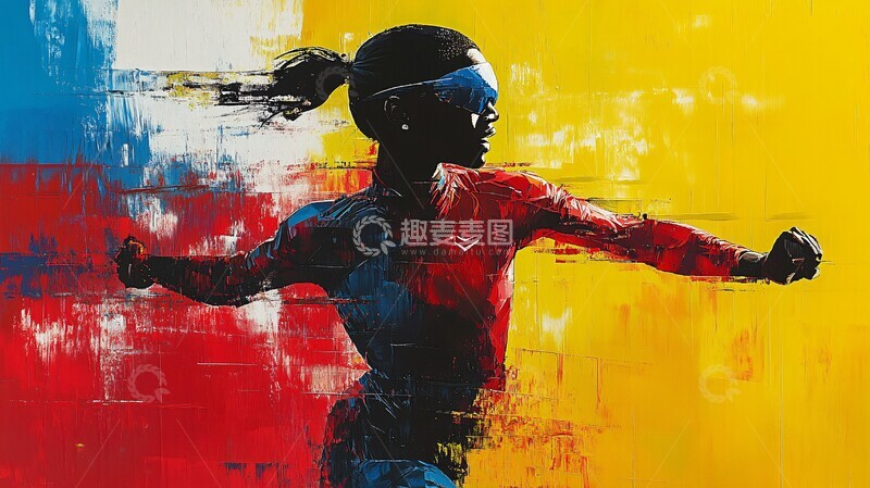 高清大图下载【趣麦麦图】奥运突破女性奥运会职业1