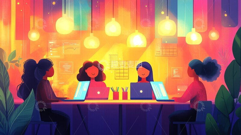 高清大图下载【趣麦麦图】合作办公空间2