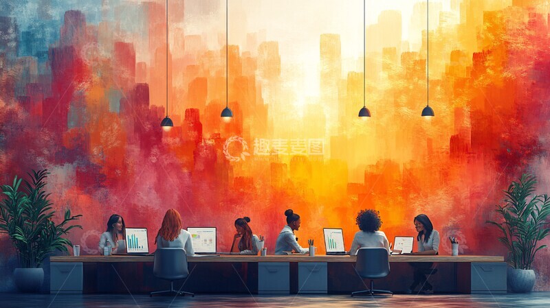 高清大图下载【趣麦麦图】合作办公空间1