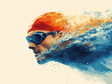 泳者水中行泳者水中动作3