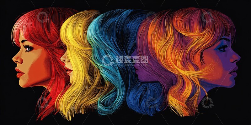 高清大图下载【趣麦麦图】阿巴乐队蓝调线稿3