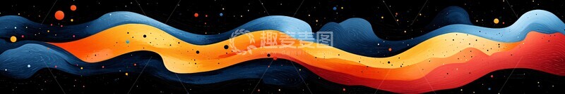 高清大图下载【趣麦麦图】抽象概念六色矢量3