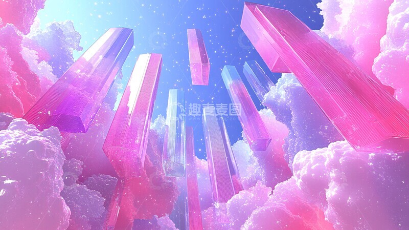 高清大图下载【趣麦麦图】夏日几何构图3