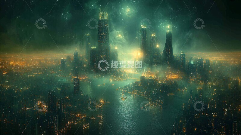 高清大图下载【趣麦麦图】超级计算机杰作