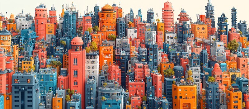 高清大图下载【趣麦麦图】界面元素色彩涌现