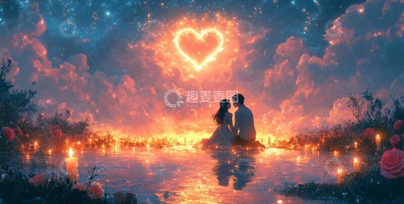 高清大图下载【趣麦麦图】恋人祈祷恋人祈祷蜡烛2