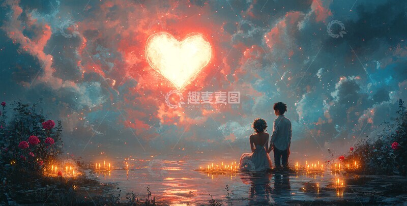 高清大图下载【趣麦麦图】恋人祈祷恋人祈祷蜡烛1