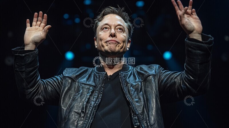 高清大图下载【趣麦麦图】马斯克部署十万1