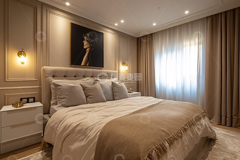 高清大图下载【趣麦麦图】床头画女人轮廓