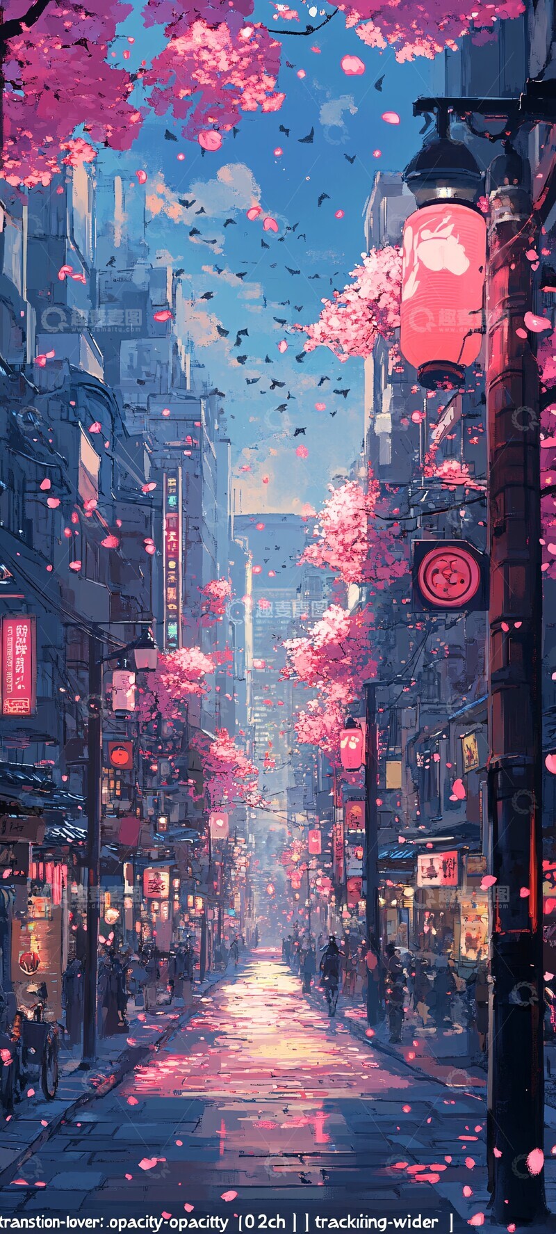 高清大图下载【趣麦麦图】樱花武士晨曦1