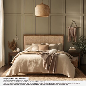 摩卡苔藓色卧室设计1