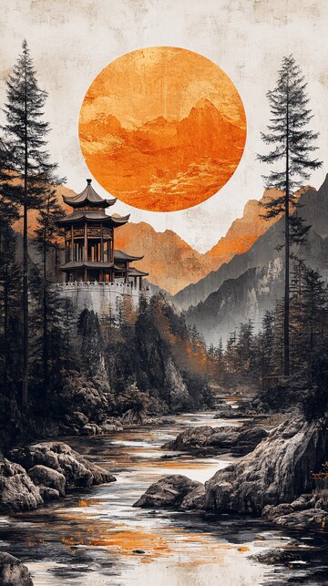 山河树木宫殿图1