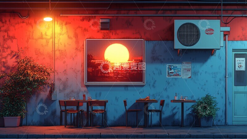 公司食堂空调近景3