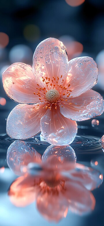 粉桃渐变流体背景2