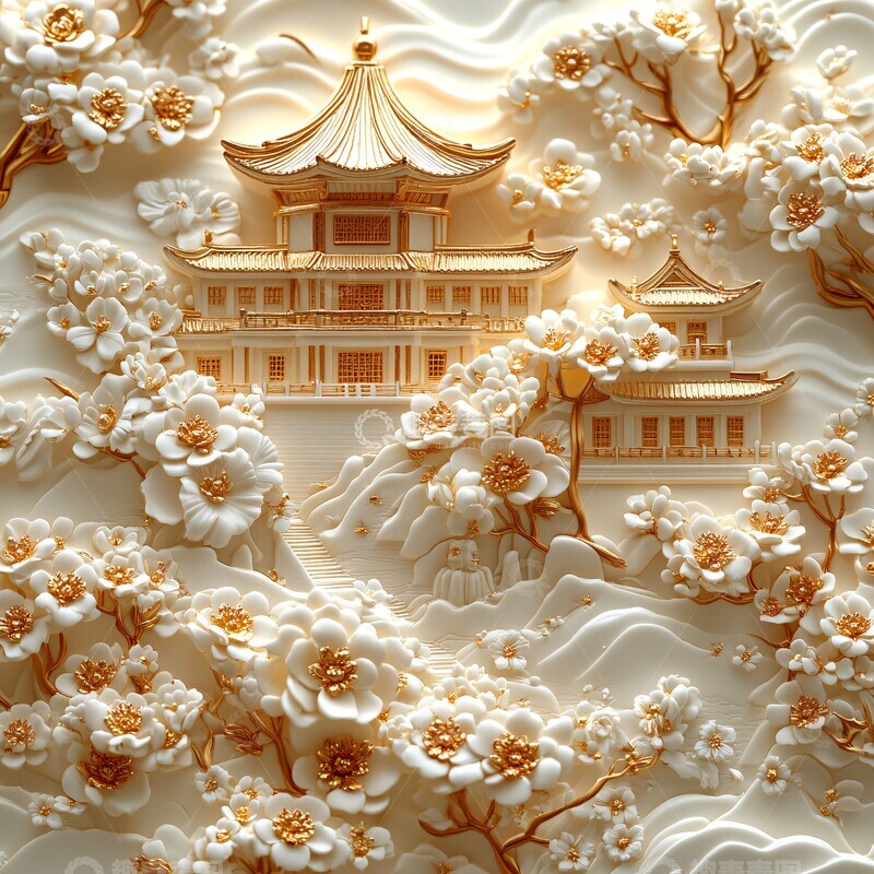 高清大图下载【趣麦麦图】心想事成金光闪1