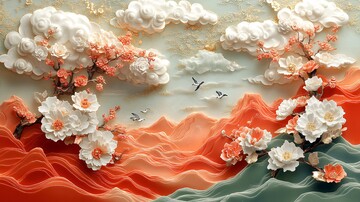 祥云纹饰金彩图2