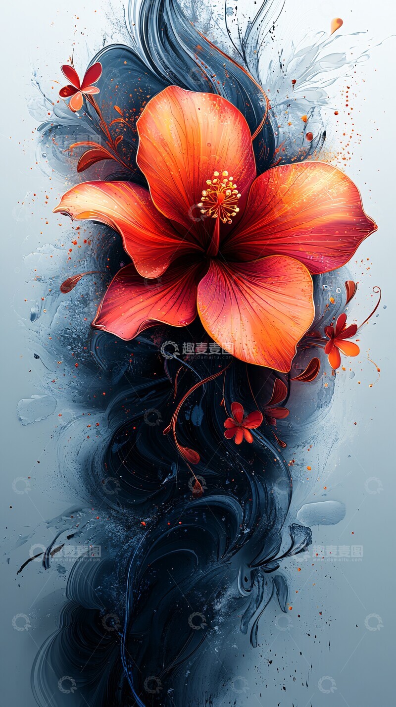 高清大图下载【趣麦麦图】花卉抽象背景